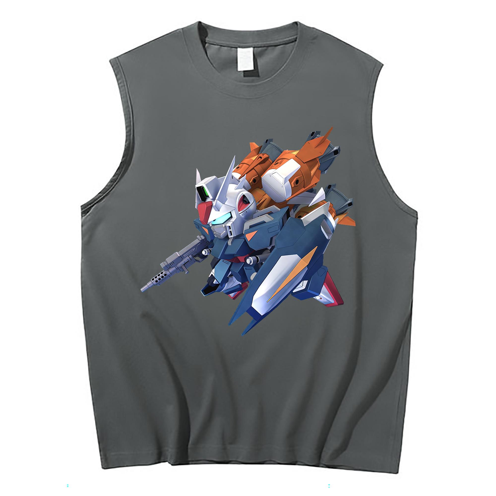 （画像用） 機動戦士ガンダム Mobile Suit Gundam コットン100％タンクトップ（フロントプリント）